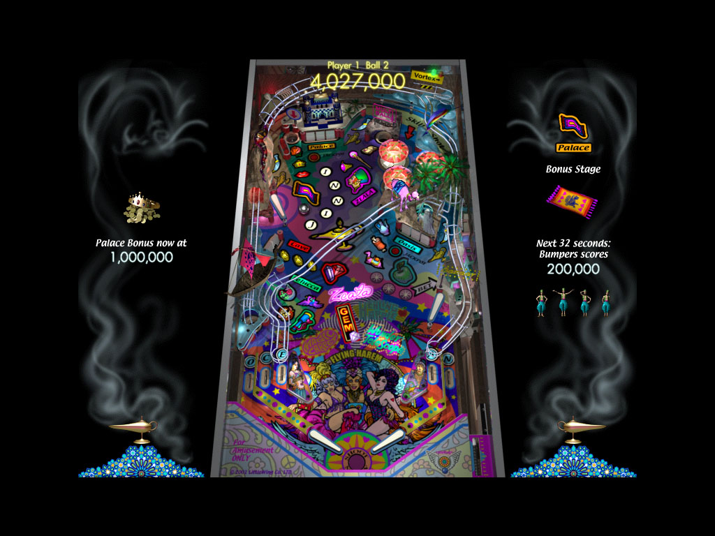 littleWing pinball jinni zeala game screen